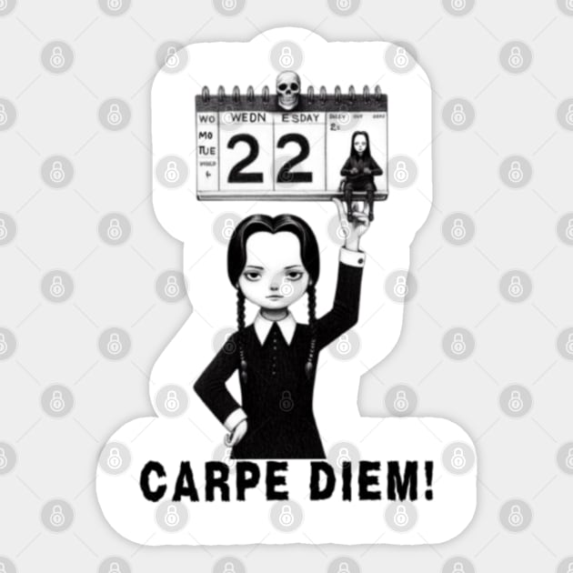 Carpe diem Sticker by Hadderstyle